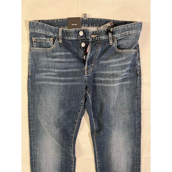 DSQUARED2 Mens Slim Jean Jeans IT48 W34 Blue Denim S74LB0565S30664470 NWT - Picture 6 of 16